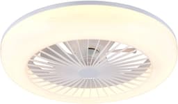 REALITY MORA - Plafondventilator - Wit - incl. 1x SMD 13 W - Licht apart schakelbaar - Afstandsbediening - Geïntegreerde dimmer - Traploos instelbare lichtkleur - Nachtlampje - Plafondbevestiging - 3 snelheidsinstellingen - Timer - Geheugenfunctie — thumbnail 3