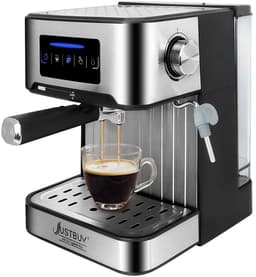 Rumi Espresso Koffiezetapparaat - koffieapparaat met bonen - koffieapparaat met LCD Touch - Halfautomatische - Expressomachine met Pomp Cappuccino - koffieapparaat met Waterreservoir - koffie Reinigingsaccessoires - Expessomachine - — thumbnail 1
