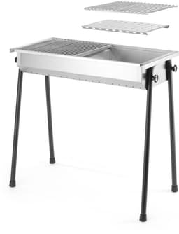 HENDI Houtskoolbarbecue – Dubbele bodem – Demontabele poten – 770x380x760 mm — thumbnail 4