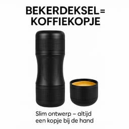 camping koffiezetapparaat - draagbare koffiemachine - draagbare espressomachine - camping koffiezetter - makkelijk in gebruik - portable coffee maker — thumbnail 4
