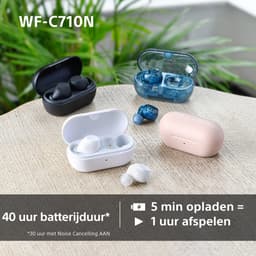 Sony WF-C710N volledig draadloze oordopjes met ruisonderdrukking - wit — thumbnail 5