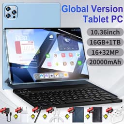 2025 Nieuwe Pad 15 Pro Tablets 16Gb 1024Gb Android 10.36 Inch 5G Dual Sim Gps Bluetooth Wifi Wps Tabletpc - Grey — thumbnail 1
