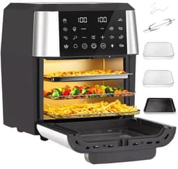 Sinaopus XL Airfryer & Mini Oven in één – 11L Extra Grote Capaciteit – Inclusief 4 Accessoires – 12 Voorgeprogrammeerde Functies – LED Display – Makkelijk te Reinigen — thumbnail 1