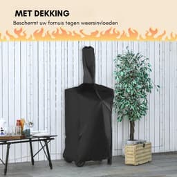 Thuys – Pizza Oven Buiten – Pellet Pizza Oven – Houtgestookte – 54 x 161 x 161cm – Zwart — thumbnail 5