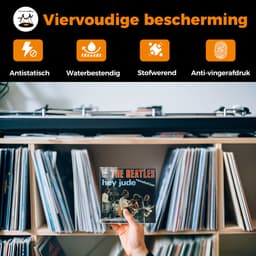 Singles Buitenhoezen voor 7 inch Vinyl – 50 stuks – VinylCare Essential ShieldSleeve – Vinyl hoes geschikt voor 7" Vinyl en 45 Toeren Singletjes – Beschermhoezen voor Singletjes – Buitenhoezen – Transparant – Polyethyleen – 100 Micron — thumbnail 4