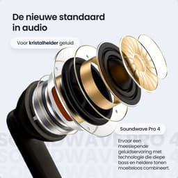 Siltcon® SoundWave Pro 4 - Oortjes Draadloos - Draadloze Oordopjes – Oordopjes – Oortjes - Universeel - Noise cancelling ENC - Zwart — thumbnail 4