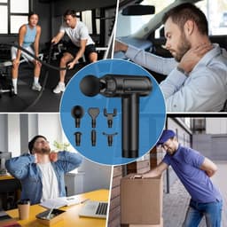 Zavira® Massage gun - Pistool - Theragun - Draadloos - Zwart — thumbnail 4