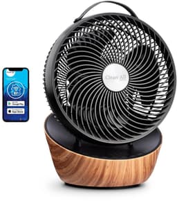 Clean Air Optima® CA-403 Smart - Wood Design Circulator Ventilator - Extreem stil! 10dB - BLDC motor - Slaapmodus - Aerodynamisch Vormgegeven - Automatische Oscillatiefunctie — thumbnail 1