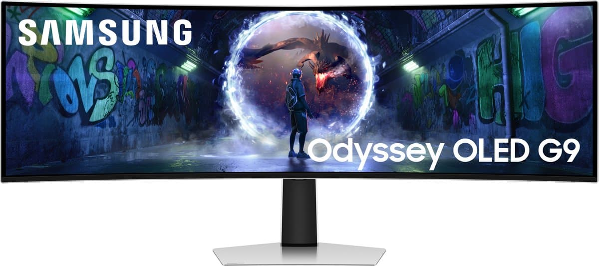 Samsung Odyssey G9 LS49DG934SUXEN - DQHD OLED Ultrawide Curved Gaming Monitor - 240Hz - 49 Inch — afbeelding 1