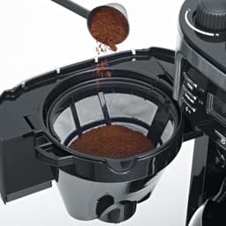 Severin KA 4810 Filter Koffiezetapparaat met bonenmaler - Glazen kan - Aromaselectie - Timerfunctie - Zwart / Rvs — thumbnail 3
