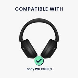 kwmobile vervangende koptelefoon band geschikt voor SonyWH-XB910N hoofdband - Hoofdtelefoon cover van kunstleer - In zwart — thumbnail 4