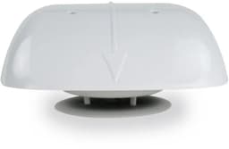 Pegasus Depot Winglet Mini Dakventilator Fluisterstil, voor Gat van 80 mm, Motorloos Zwart — thumbnail 4