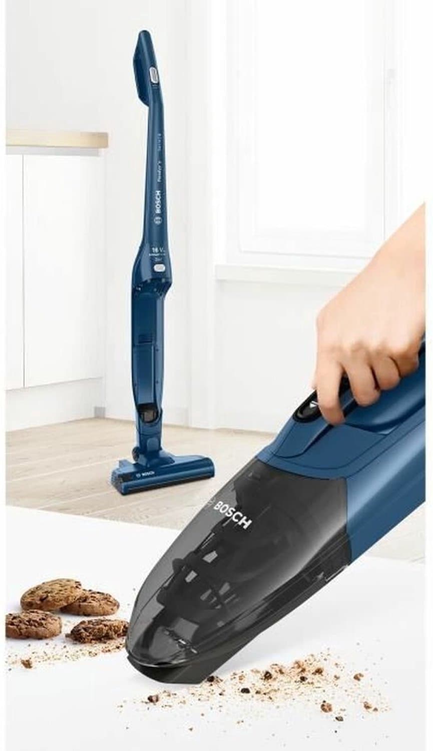 Bosch BCHF216S - Steelstofzuiger en kruimeldief in 1 — afbeelding 1