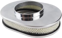 Luchtfilter voor automotor, 30,5 cm, wasbaar, herbruikbaar, aluminiumlegering, ovale stijl, vervanging voor Hot Rod — thumbnail 3