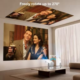 Beamer Android 13 - 750 ANSI Lumen - Full HD 1920 x 1080 Resolutie - LED Projector - Voor Thuisbioscoop En Presentaties — thumbnail 5