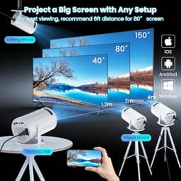 Mini Projector met 1080P Ondersteuning en WiFi 6 — thumbnail 3