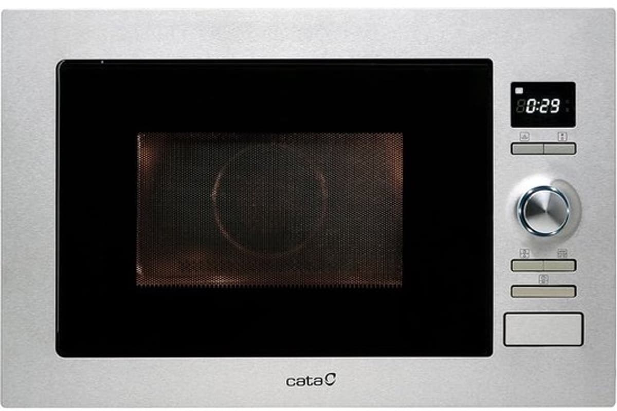 Inbouwmagnetron - Keukenapparaat - Maaltijden bereiden - 8 automatische menu’s - 25 liter inhoud - RVS zwart — afbeelding 1