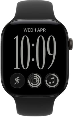 Apple Watch Series 12 GPs 46mm - Black Aluminium Case Sport Band S/m Smartwatch — thumbnail 3