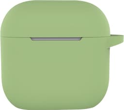 Hoesje - Geschikt voor Apple AirPods 5 - met Clip - Siliconen Hoes - Silicone Case Cover - Groen — thumbnail 1