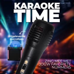 Karaoke Set kinderen met Microfoon & Disco Bal - KaraokeSet Kind met Bluetooth - Karaoke Machine - Zwart — thumbnail 3