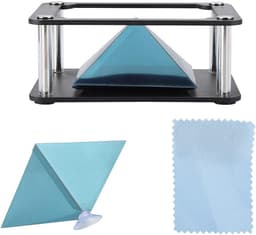 3,5-6 inch mobiele smartphone-hologramprojector, 3D-holografische displaystandaardprojector voor cartooninteractie (cilindrische stijl) — thumbnail 3