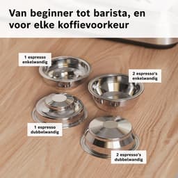 Bosch PFE401C3 Pistonmachine - HomeCafé Serie 4 - RVS — thumbnail 3