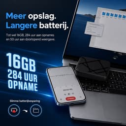 Mondura VoxPro – Afluisterapparatuur - Voice Recorder – Verstaanbaar op afstand- 8gb - 284 uur opslag — thumbnail 5
