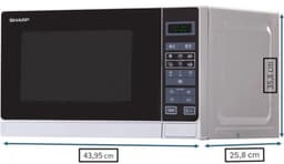 Magnetron 800 W, 20 liter - 11 vermogensniveaus en ontdooifunctie — thumbnail 3
