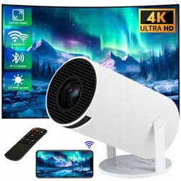 Mini Beamer - Draagbaar Projector - Android TV 11.0 - 2.4/5G WiFi & Bluetooth 5.0 - Automatische Keystone-correctie - 120 ANSI - 40-130 Inch - Thuisbioscoop - Voor Thuis & Kantoor — thumbnail 1