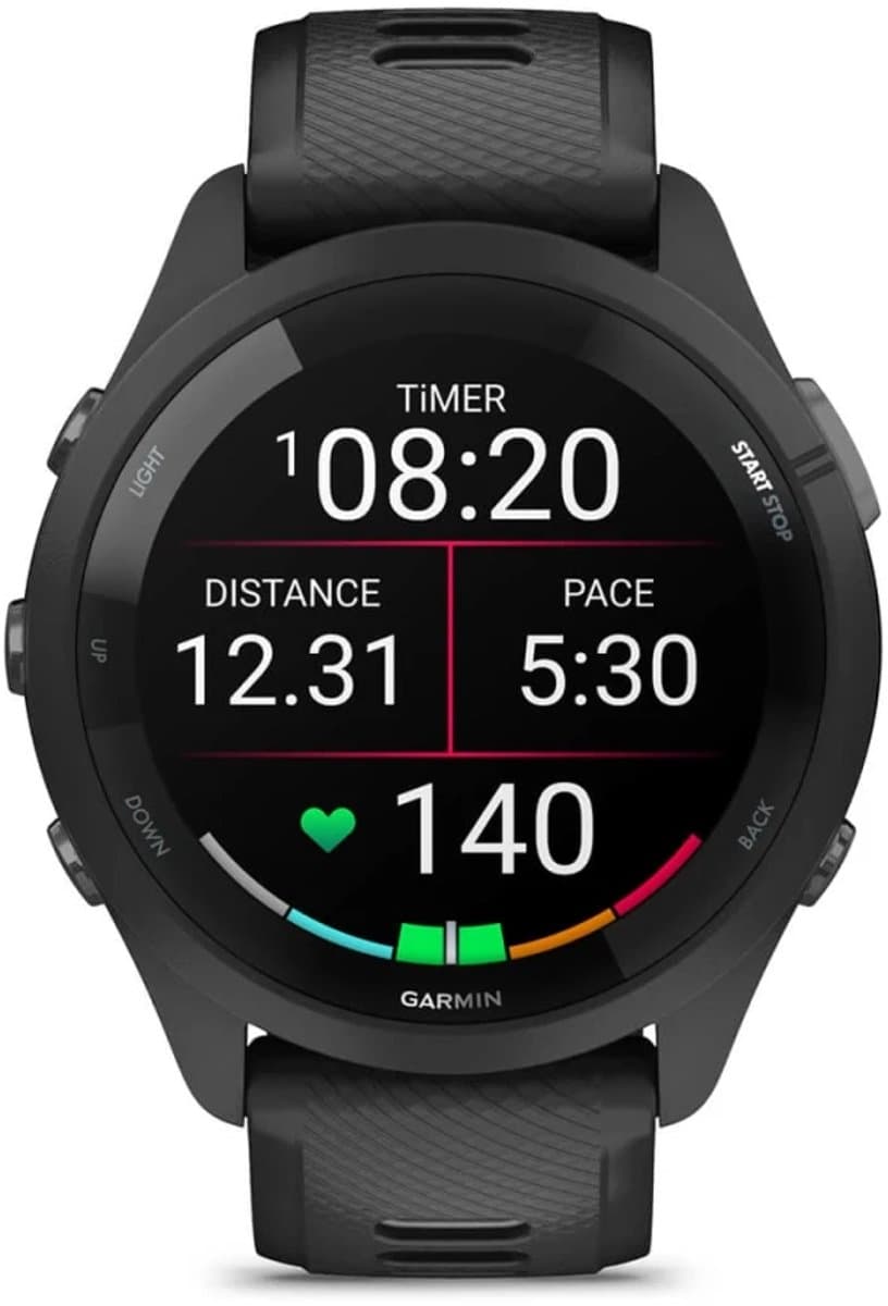 Garmin Forerunner 265 Sporthorloge – GPS – AMOLED – 46 mm – Zwart — afbeelding 1