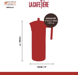 La Cafetière Percolator - Espresso Maker 10 Kopjes - 600 ml - RVS met Koperafwerking - Geschikt voor Inductie — thumbnail 5