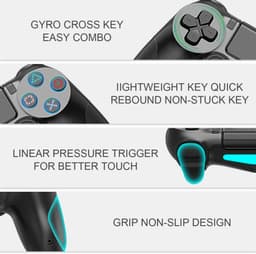 PS4 Draadloze Controller V2 - Geschikt voor PS4 - Zwart — thumbnail 3