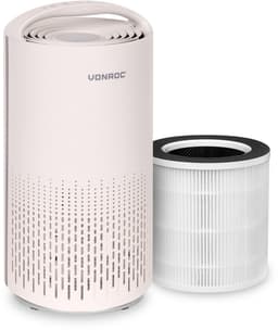 VONROC Luchtreiniger – 3-traps filter met HEPA – CADR 200 m³/u – wifi & app-bediening – voor ruimtes tot 25 m² – Beige — thumbnail 1