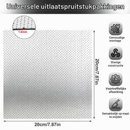 Uitlaatpakkingpapier universele uitlaatpakking 20x20cm afdichtingspakking voor uitlaatpijp 1,6mm dik duurzame meerlaagse metalen plaat voor auto motor scooter grasmaaier (1-delige set) — thumbnail 2