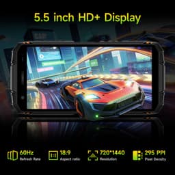 DOOGEE Fire 3 Pro 4G Outdoor Smartphone, 5,5 inch HD+ IPS scherm, 8350mAh accu, 24GB RAM(4+20GB)+128GB ROM, Android 16, IP68/IP69K, NFC, 18W laden — thumbnail 4