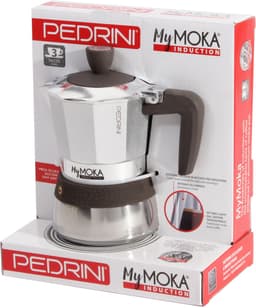 Pedrini MyMoka induction Moka pot Blauw, Roestvrijstaal — thumbnail 2