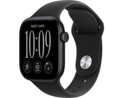 Apple Watch Series 12 - Wifi - 42 mm - Zwart - S/M