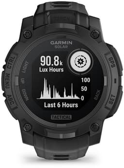 Garmin Instinct 3 – 45 mm, Solar, Tactical Edition Zwart met zwarte siliconen band — thumbnail 2