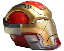 Asbak met deksel The Avengers Iron Man Masker Helme Resin asbak Container huis Outdoor Cigar Holder Christmas Gift (Color : Red)