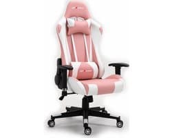 GPRacing Pro - Game Stoel - Gaming Stoel - Ergonomische Bureaustoel - Gamestoel - Verstelbaar - Gaming Chair - Zwart / Roze