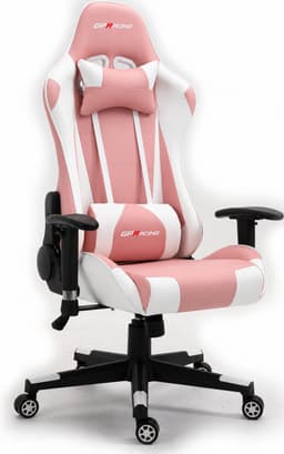 GPRacing Pro - Game Stoel - Gaming Stoel - Ergonomische Bureaustoel - Gamestoel - Verstelbaar - Gaming Chair - Zwart / Roze — thumbnail 1
