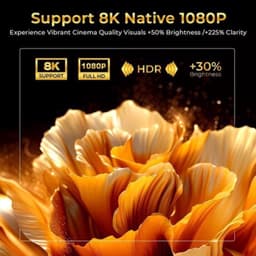Beamer 1000 ANSI Lumen - Native 1080P Resolutie - 120W Vermogen - LCD Scherm - Android 14 Systeem - Home Theater Projector — thumbnail 5