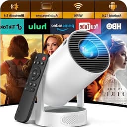 Mini beamer - Projector thuis - Filmavond - 260 ANSI lumen - 200 inch - Wit — thumbnail 1