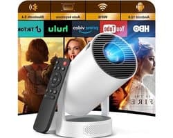 Mini beamer - Projector thuis - Filmavond - 260 ANSI lumen - 200 inch - Wit