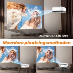 Beamer Mini - 7500 Lumen Helderheid - 1920 x 1080 Full HD Resolutie - LCD Scherm - Draagbaar Voor Indoor En Outdoor - Projector — thumbnail 3