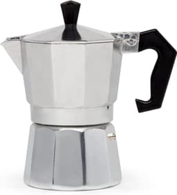Mokapot - Waterreservoir 100 ml - Gegoten Aluminium - Zilver - Voor Gas, Elektrische en Keramische Kookplaten - Niet voor Inductie — thumbnail 1