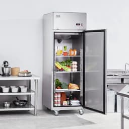 Commerciële Koelkast Enkele Deur - 570 Liter Inhoud - Roestvrij Staal - Vrijstaand Koelapparaat — thumbnail 4