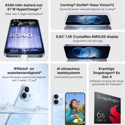 REDMI Note 17 Pro 5G - Black - 6G RAM -256GB - 8340 mAh-batterij met 67 W HyperCharge - 6,83" 1.5K CrystalRes AMOLED display - AI ultrascherp beeldsysteem — thumbnail 2