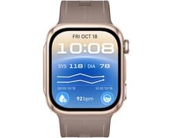 Huawei Watch D3 - Smartwatch - Smartwatch met gecertificeerde bloeddrukmeter | ECG | Compatibel met iOS en Android -Zand