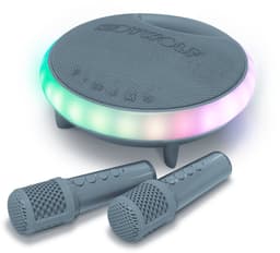 KIDYWOLF KIDYKARAOKE – Draagbare Karaoke Speaker met 2 Draadloze Microfoons, Lichteffecten en Bluetooth - Blauw - 5+ — thumbnail 1